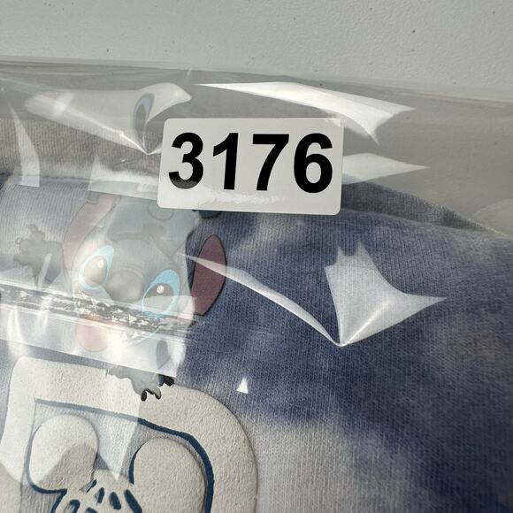 Disney Spirit Jersey Womens Extra Small Blue tie Dye Lilo Stitch Experiment 626 - Picture 12 of 12